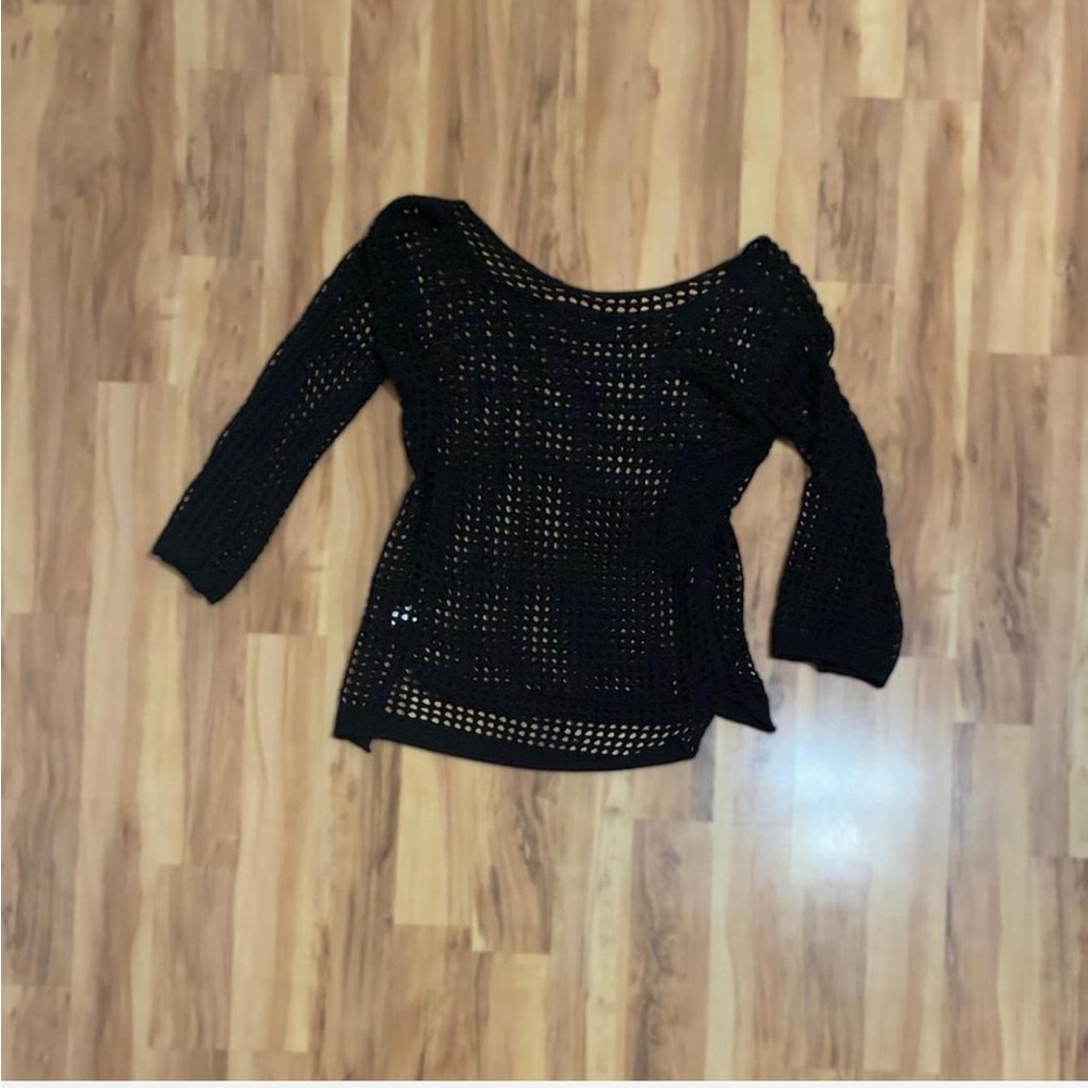 SHEIN Black Off-the-Shoulder Sweater